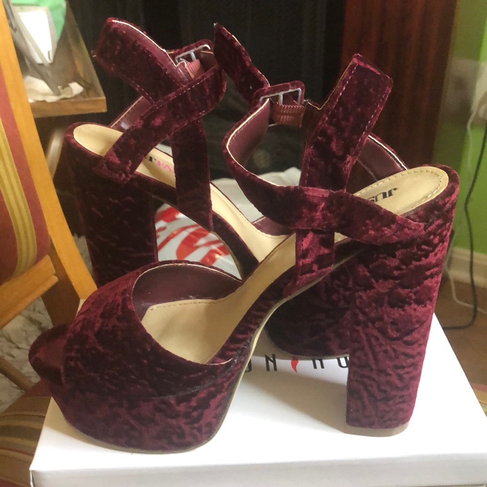 Crushed Velvet Heels